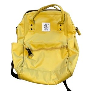 Kah&Kee Polyester Travel Backpack Anti-theft Work Laptop Unisex Yellow Diaper